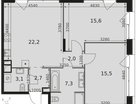 2-к. квартира, 68 м²