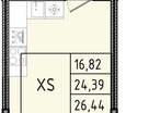 Студия, 26 м²