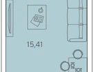 Студия, 23&nbsp;м²