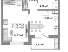 2-к. квартира, 39&nbsp;м²