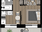 Студия, 29&nbsp;м²