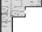 4-к. квартира, 87&nbsp;м²
