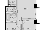 3-к. квартира, 71&nbsp;м²