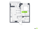 Студия, 35&nbsp;м²