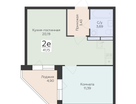 2-к. квартира, 41&nbsp;м²