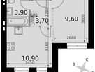 1-к. квартира, 28&nbsp;м²
