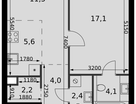 2-к. квартира, 46&nbsp;м²