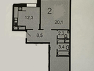2-к. квартира, 70&nbsp;м²