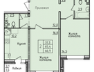 2-к. квартира, 65,6&nbsp;м²