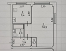 1-к. квартира, 31,2&nbsp;м²