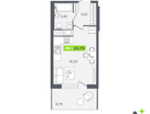 Студия, 26&nbsp;м²