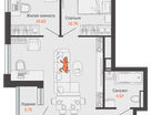 3-к. квартира, 59&nbsp;м²