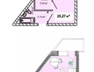 Студия, 25,3&nbsp;м²