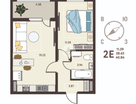 1-к. квартира, 40,8&nbsp;м²