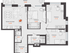 4-к. квартира, 90 м²