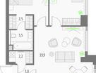 2-к. квартира, 69&nbsp;м²