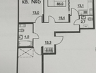 3-к. квартира, 85 м²