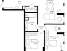 2-к. квартира, 65 м²