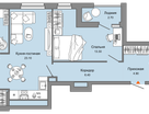 2-к. квартира, 66&nbsp;м²
