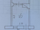 2-к. квартира, 31&nbsp;м²