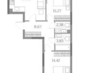 2-к. квартира, 65,1&nbsp;м²