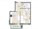 1-к. квартира, 39,1&nbsp;м²