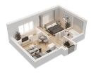 1-к. квартира, 36 м²
