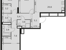 4-к. квартира, 97&nbsp;м²
