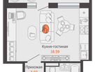 1-к. квартира, 29 м²