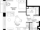 Студия, 38&nbsp;м²