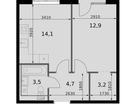 1-к. квартира, 39&nbsp;м²