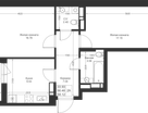 2-к. квартира, 57&nbsp;м²