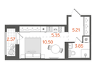 Студия, 24 м²