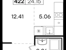 Студия, 24&nbsp;м²