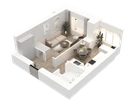1-к. квартира, 34&nbsp;м²