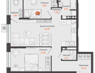 3-к. квартира, 68 м²
