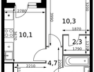 1-к. квартира, 32&nbsp;м²