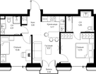 2-к. квартира, 53&nbsp;м²