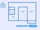 2-к. квартира, 43,2&nbsp;м²