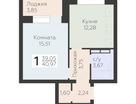 1-к. квартира, 40&nbsp;м²