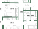 3-к. квартира, 83&nbsp;м²