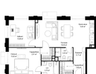2-к. квартира, 66&nbsp;м²