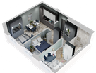2-к. квартира, 54&nbsp;м²