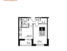 1-к. квартира, 39&nbsp;м²