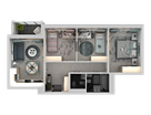 4-к. квартира, 67&nbsp;м²
