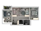 4-к. квартира, 67&nbsp;м²