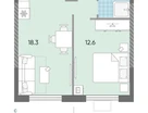 1-к. квартира, 37&nbsp;м²