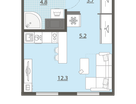 Студия, 26&nbsp;м²