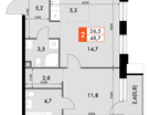 2-к. квартира, 48 м²
