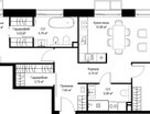 2-к. квартира, 80 м²